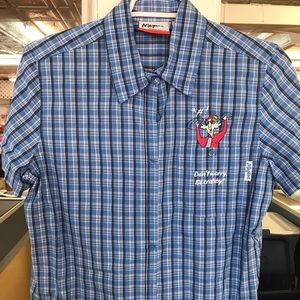 Maxine don’t be crabby button up shirt small e88